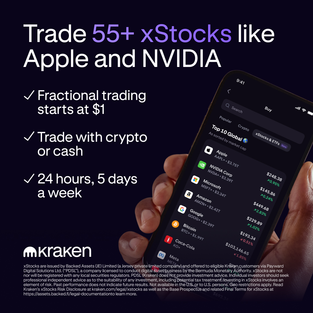 Kraken Digital Asset Exchange Facebook ad
