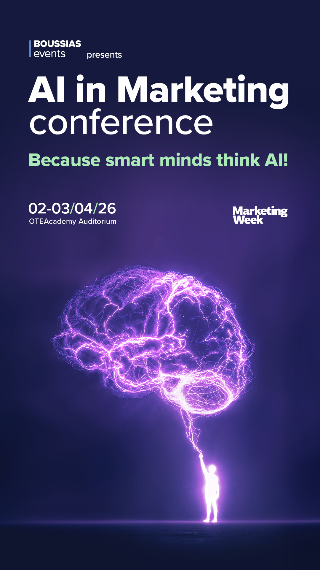MarketingWeek Facebook ad: Η 2η μέρα του AI in Marketing Conference…