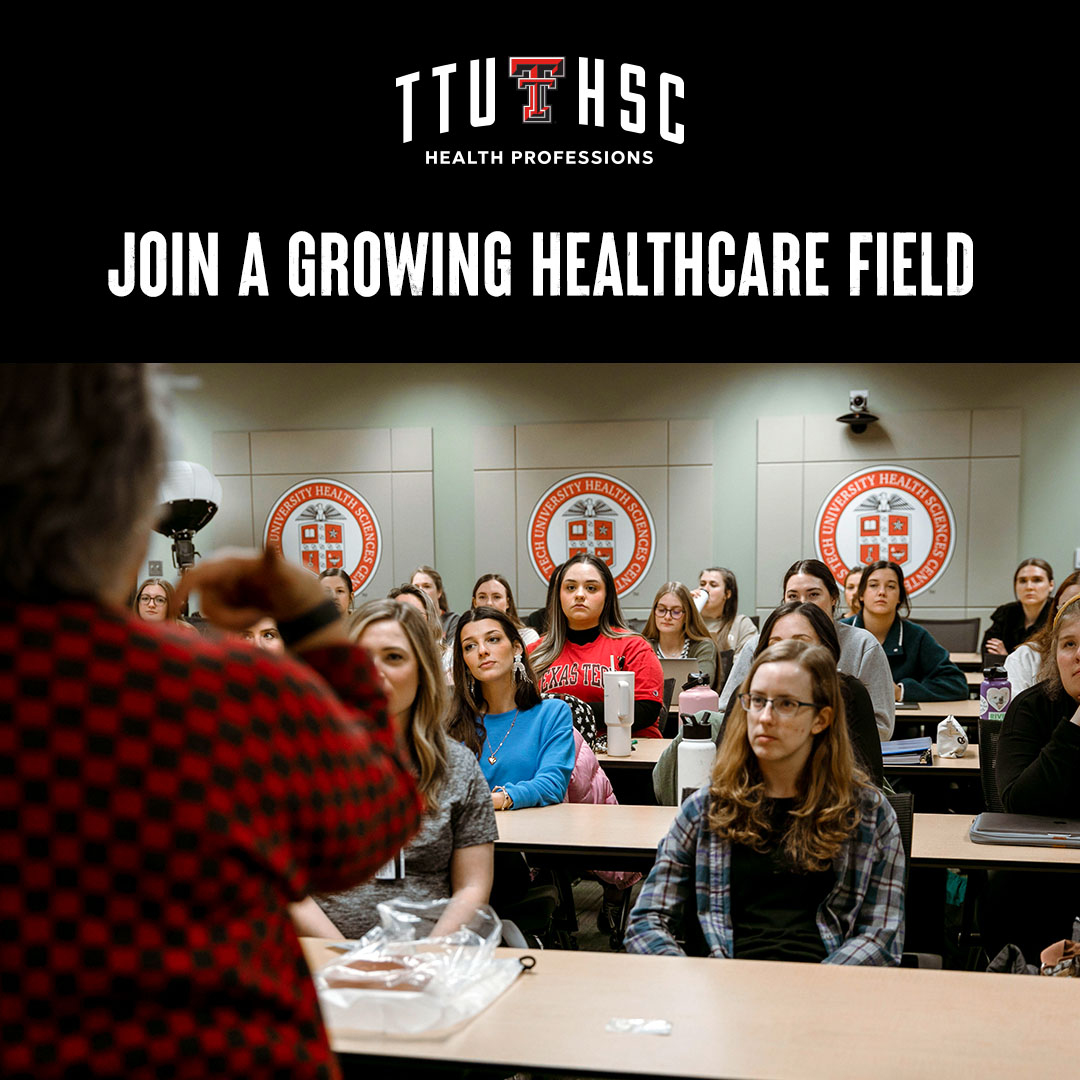 Texas Tech University Health Sciences Center School of Health Professions Facebook ad: Your Path to Speech Therapy