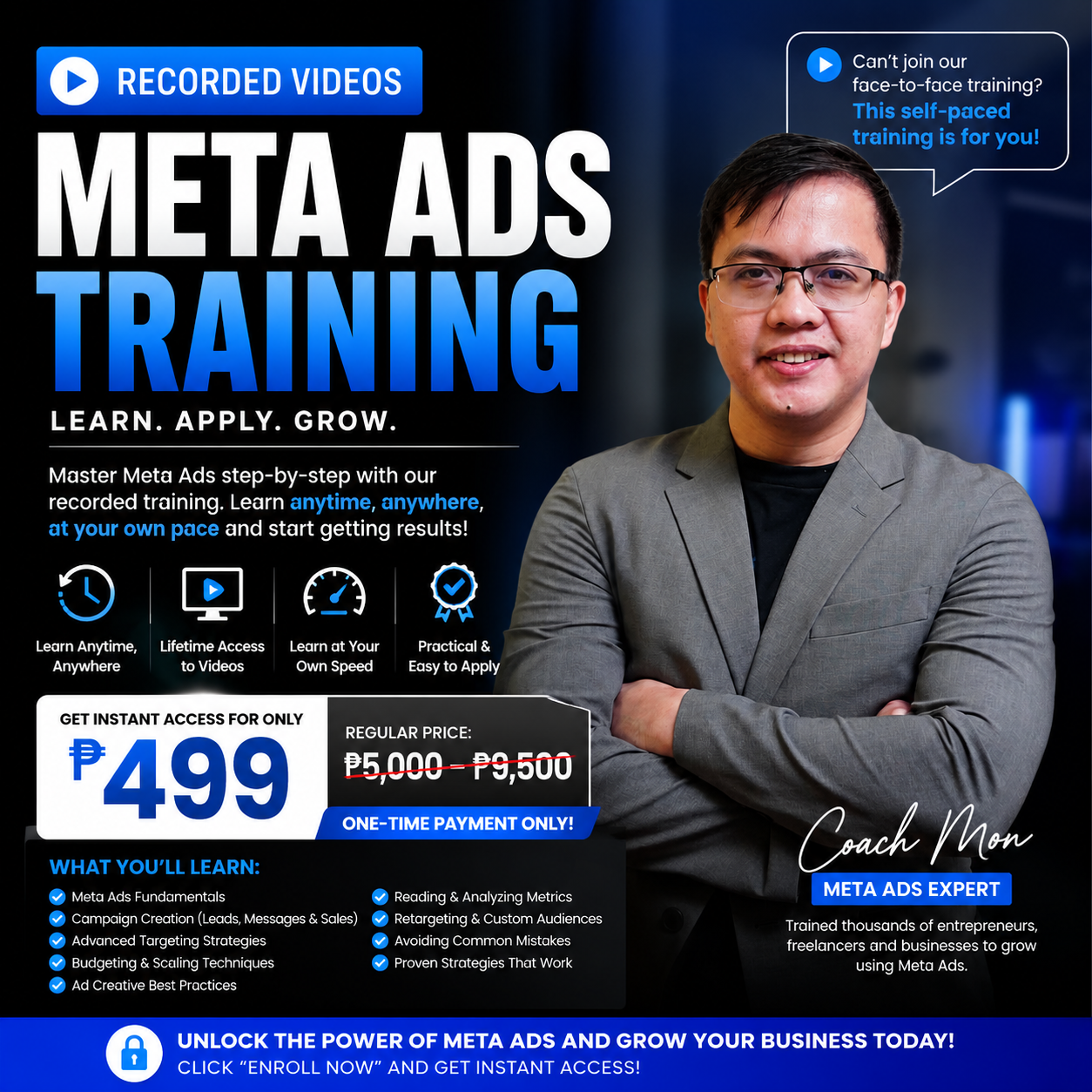 Coach Mon Facebook ad