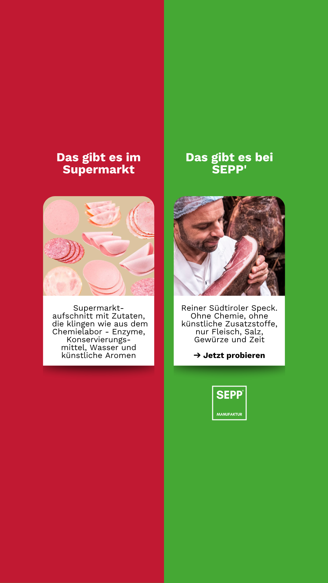 SEPP'Manufaktur Südtirol Facebook ad