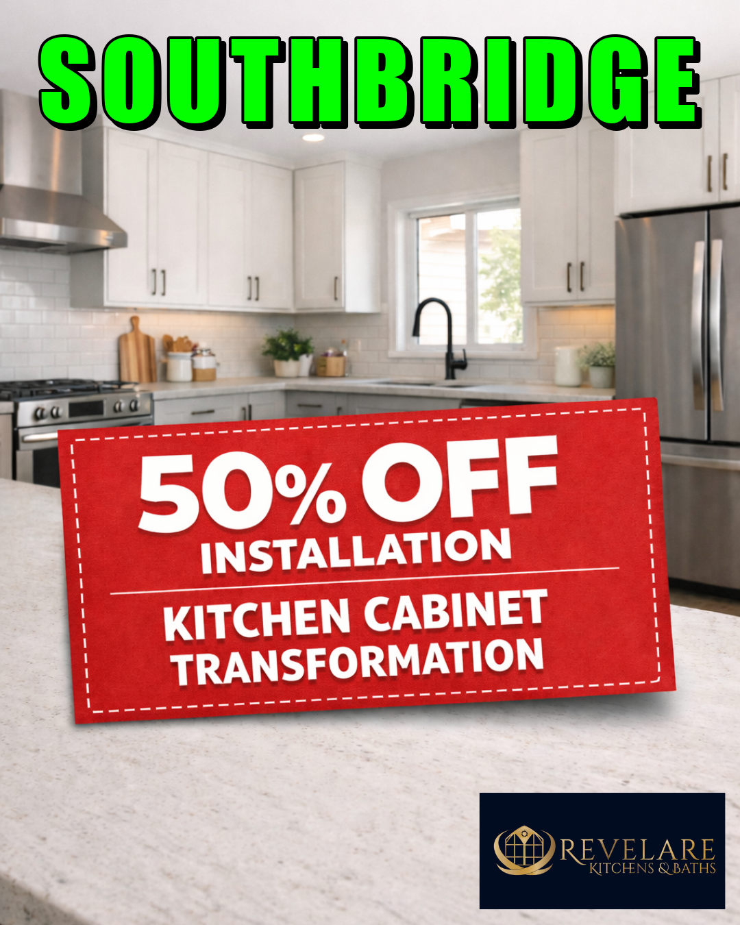 Revelare Kitchens & Bath Facebook ad