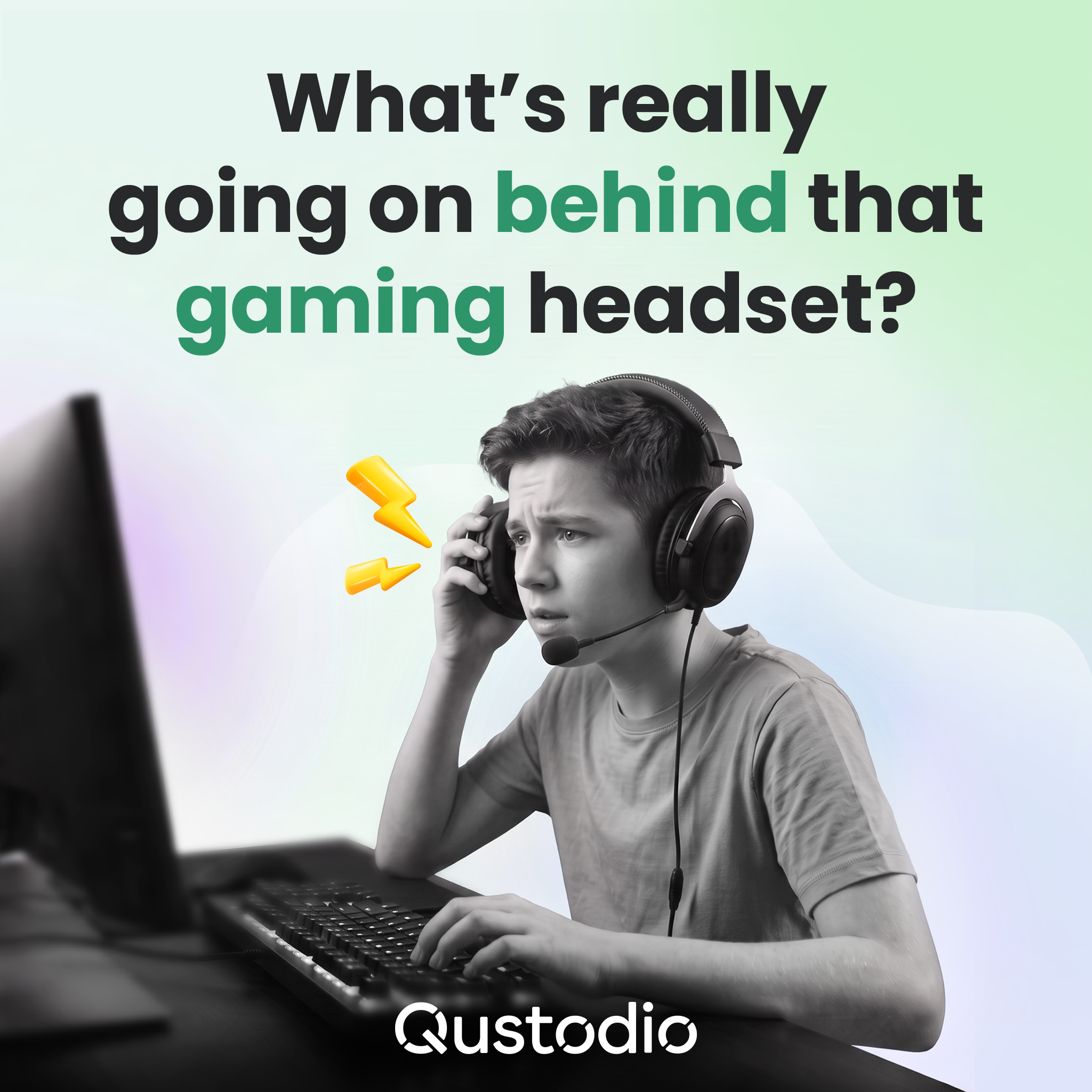 Qustodio Facebook ad: Qustodio keeps an eye on gaming voice chats…