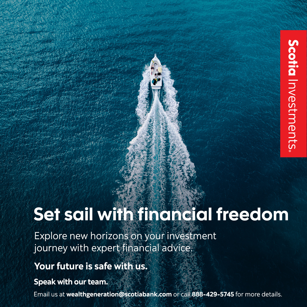 Scotia Caribbean Facebook ad: Open an investment account today