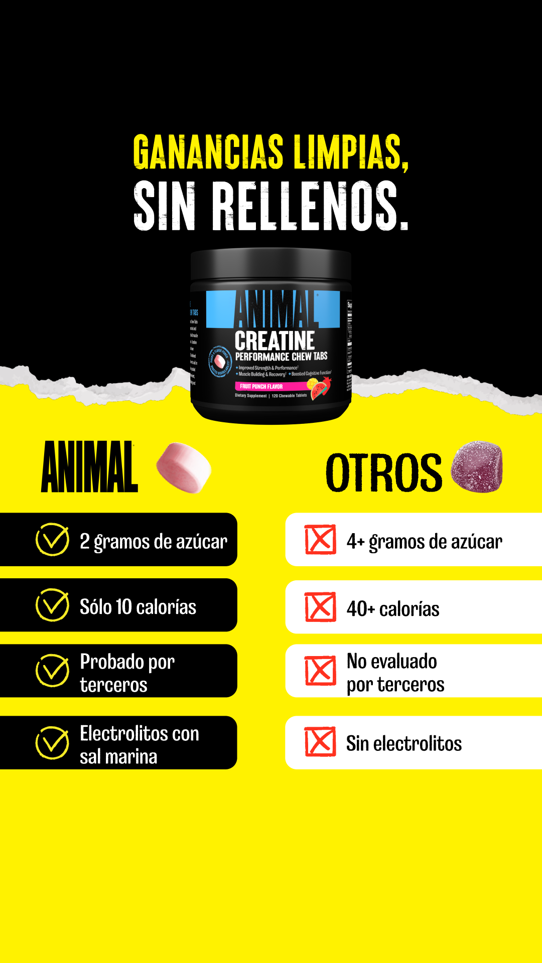 The Official Animal Pak page Facebook ad