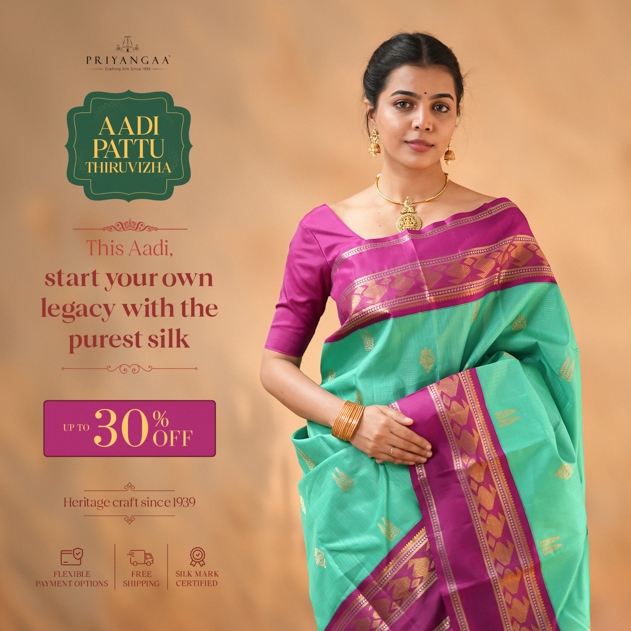 Priyangaa - Roots from Kanjivaram Facebook ad
