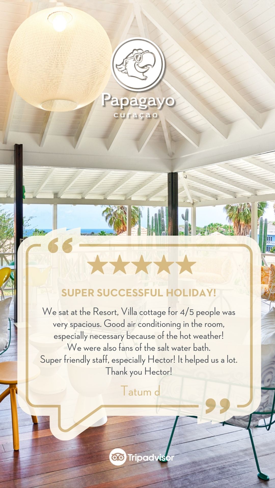 Papagayo Curacao Facebook ad
