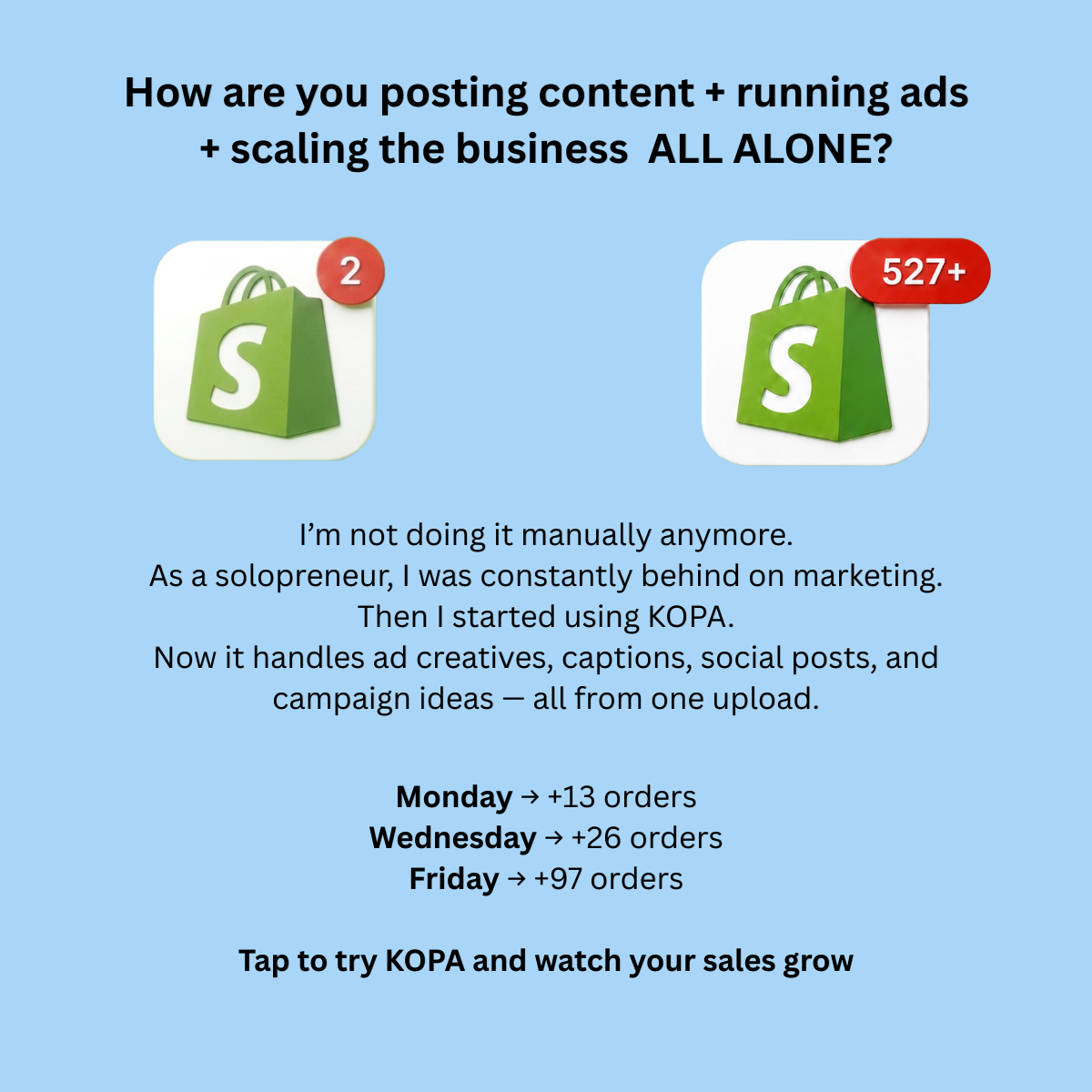 kopa.ai Facebook ad