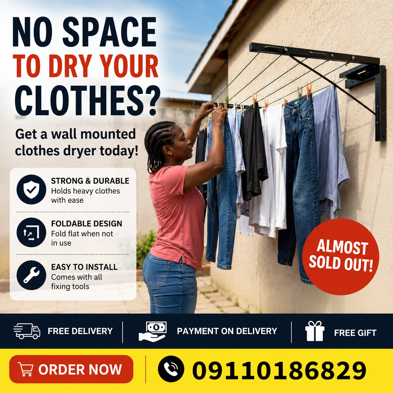 Wall Mounted Dryer Facebook ad