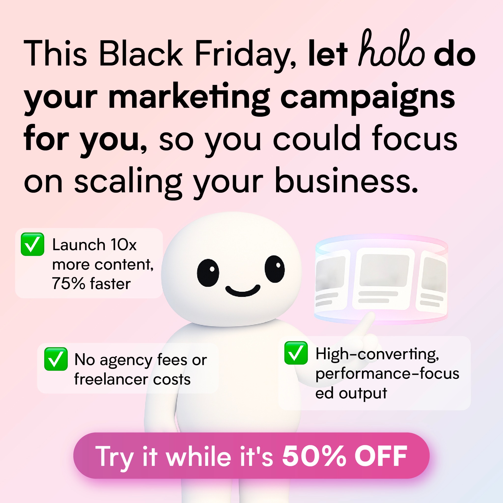 Holo Facebook ad
