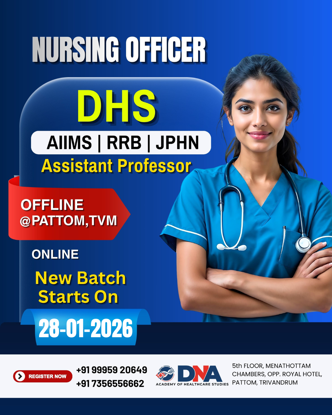 DNA Academy Of Health Care Studies RN Facebook ad from Jan 14, 2026