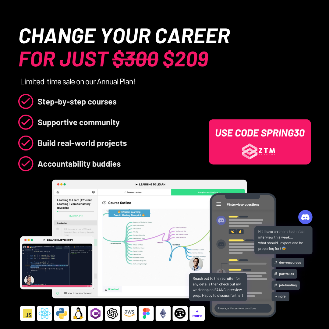 Zero To Mastery Facebook ad