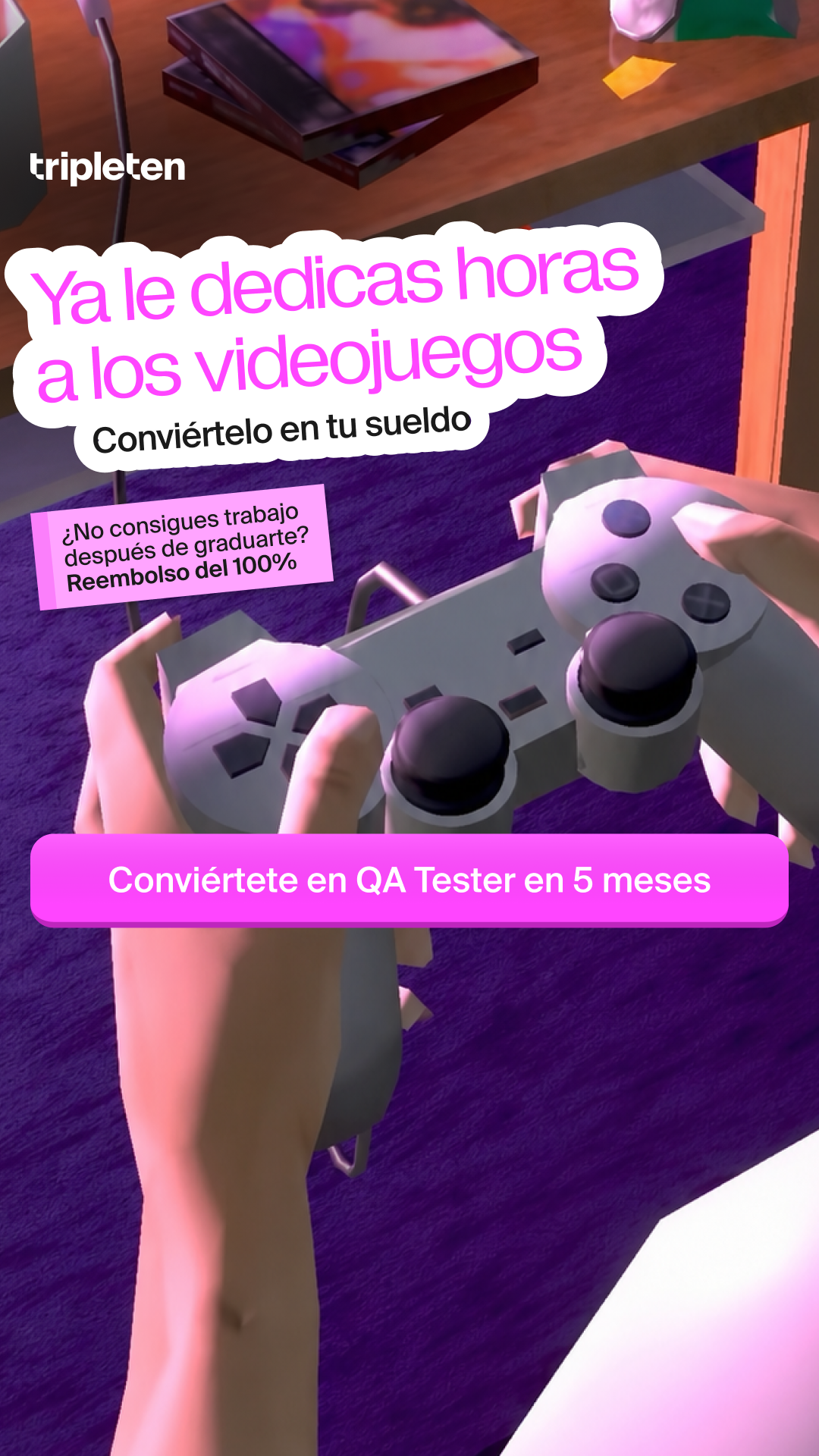 TripleTen Latam Tech Facebook ad from Jul 3, 2026