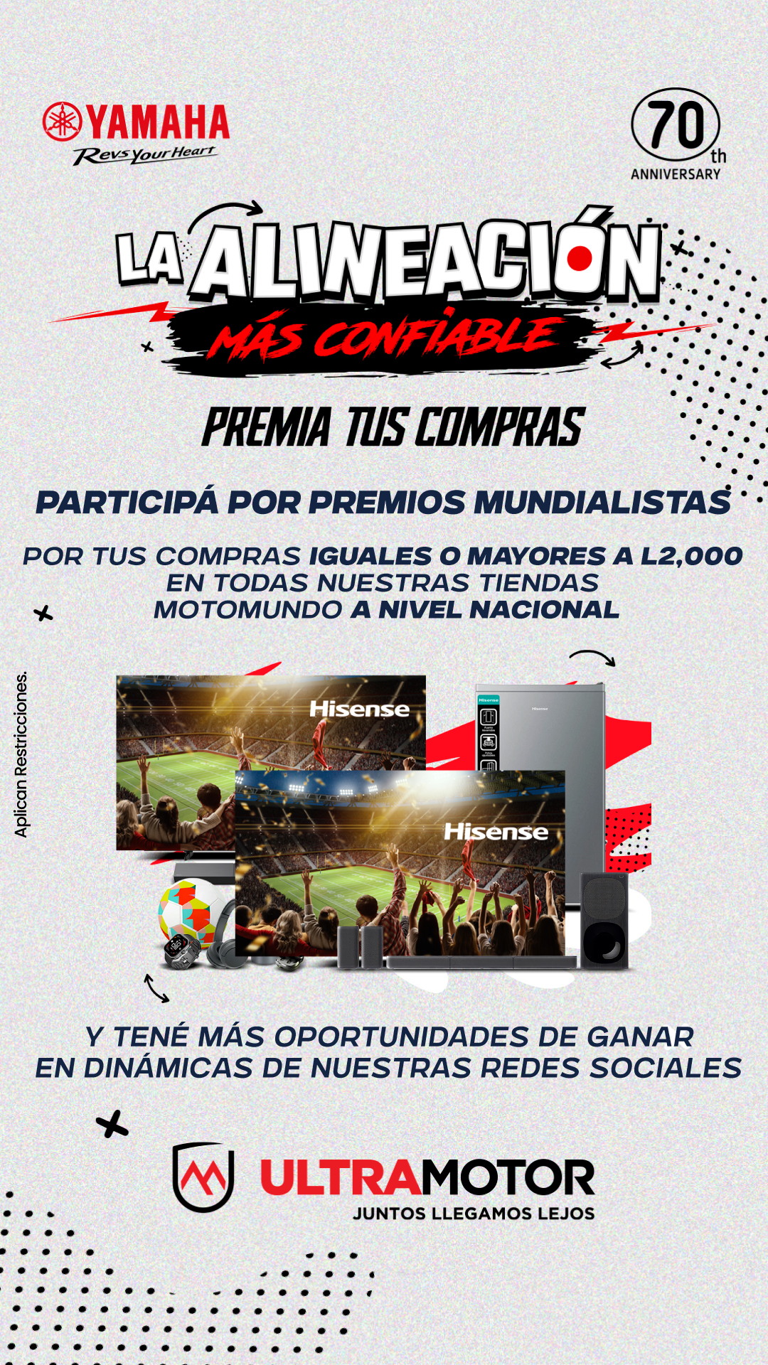 Yamaha Ultramotor Honduras Facebook ad from Jun 12, 2026