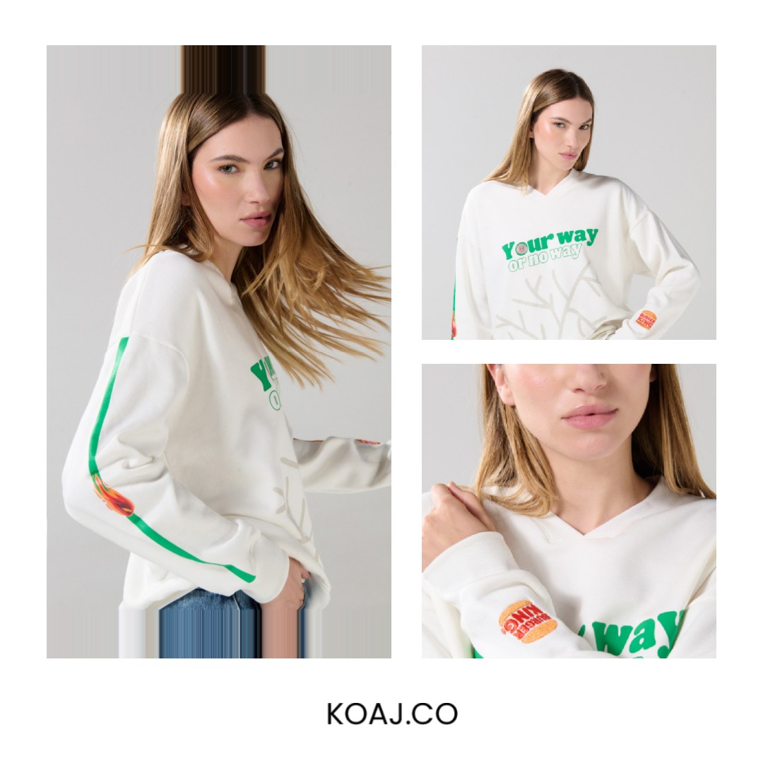 KOAJ Facebook ad: El buzo perfecto para cada ocasión está en.