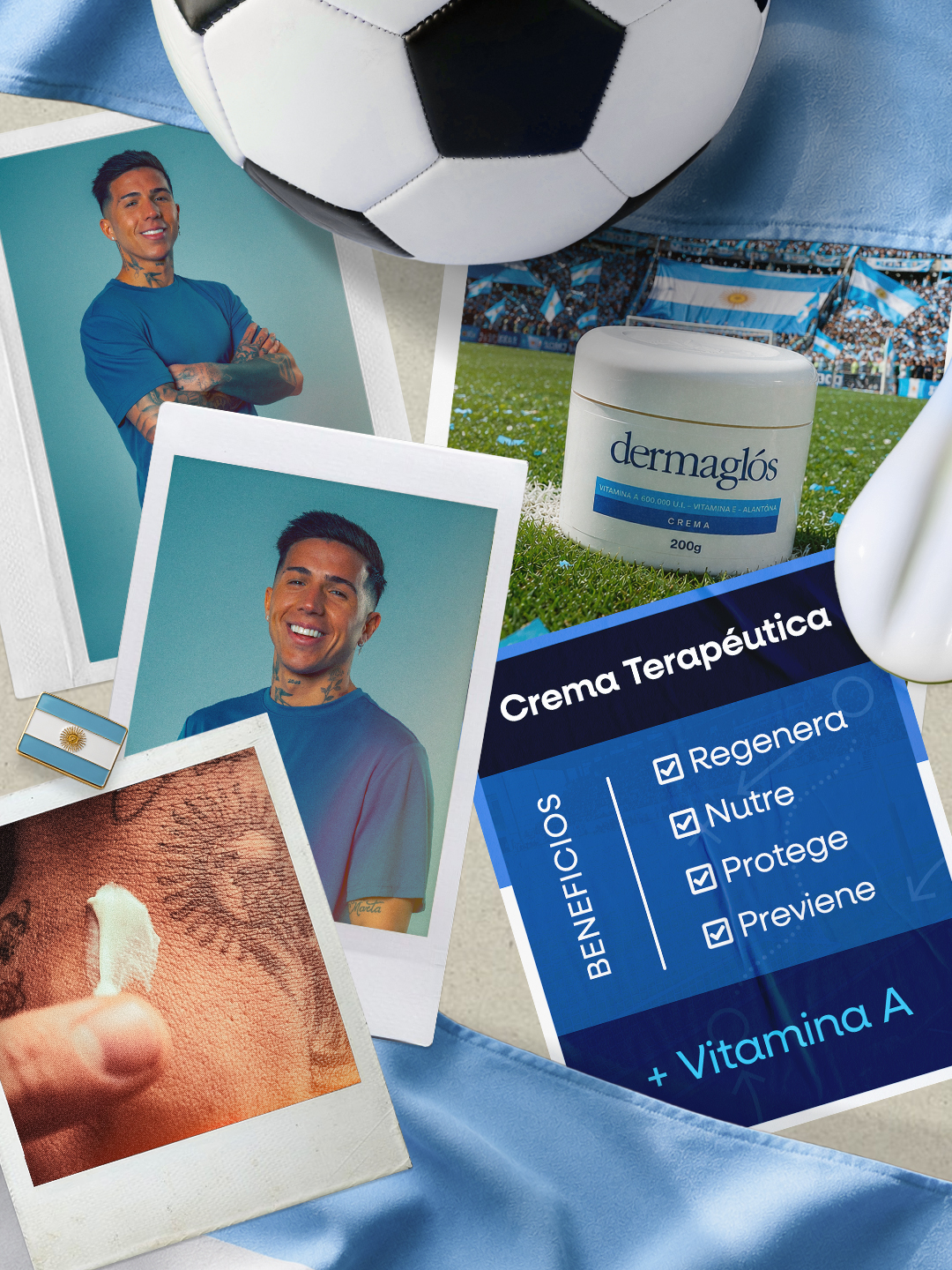 Dermaglós Facebook ad from Jun 30, 2026