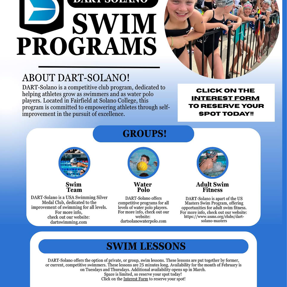 DART-Solano Facebook ad: USA Swimming Level 3 Club Recognition