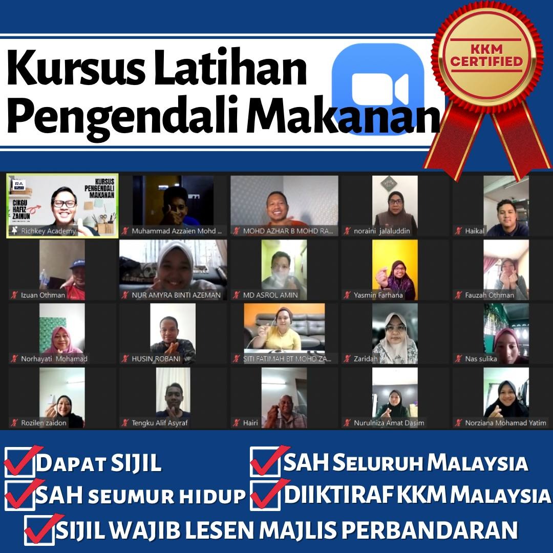 Kursus Pengendali Makanan by Cikgu Hafiz Facebook ad