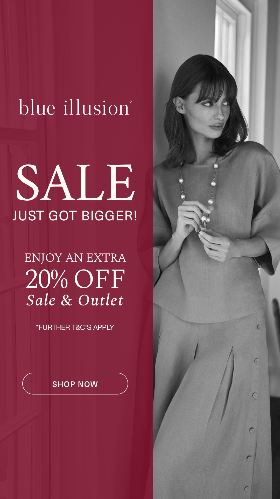 Blue Illusion Facebook ad