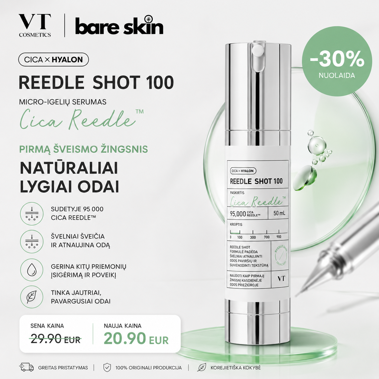 Bareskin.lt Facebook ad