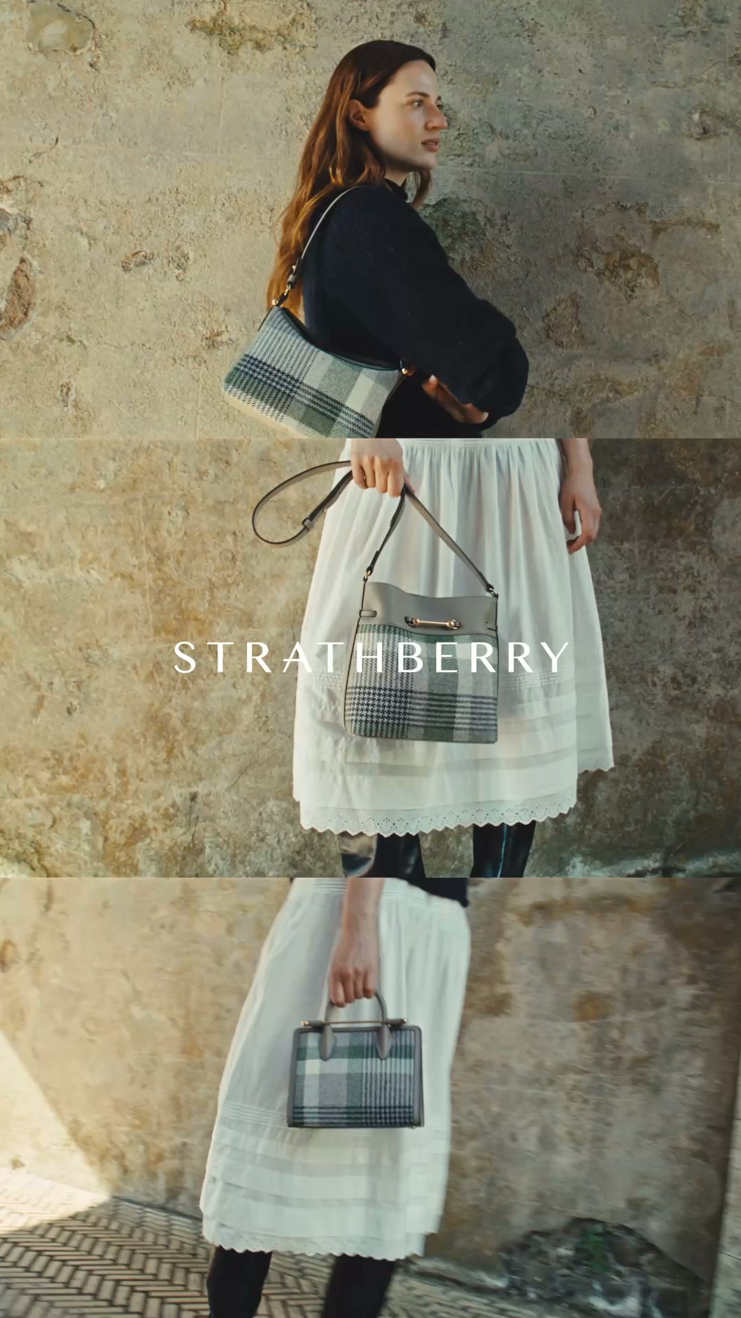 Strathberry Facebook ad: Strathberry格紋系列