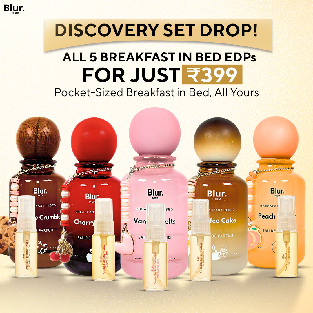 BlurIndia Facebook ad: 5 scents at 399