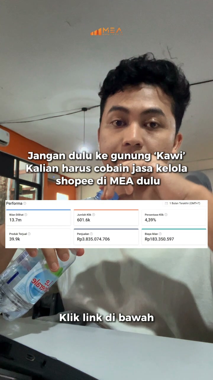 MEA Digital Agency Facebook ad: Saat nya Toko Shopee Kamu Panen Orderan!