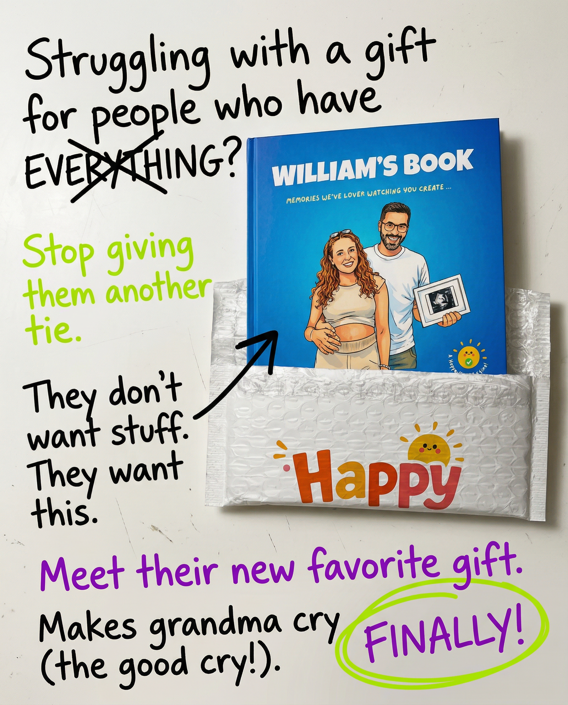 Happy Pages Facebook ad