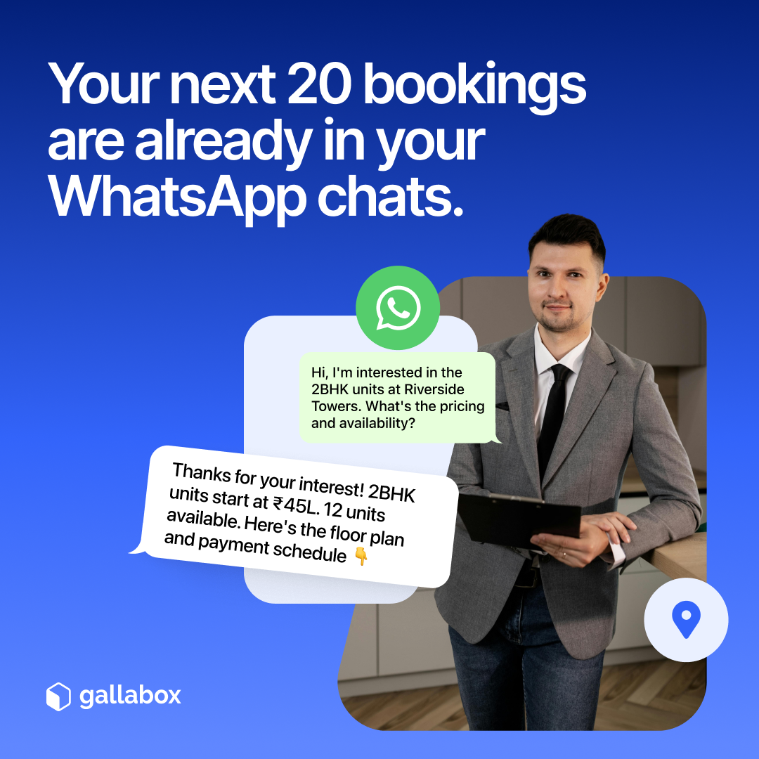 Gallabox Facebook ad: Your best agent just lost a ₹2 Cr deal because they were…