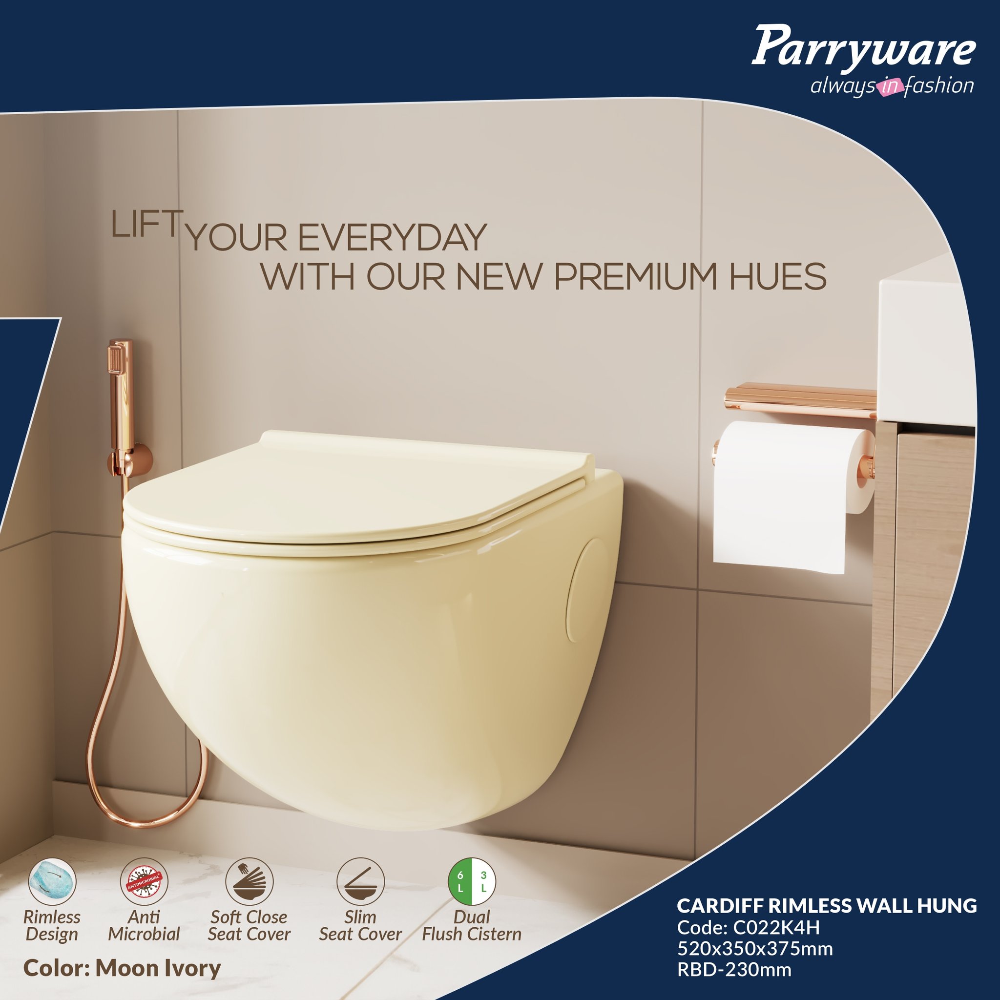 Parryware India Facebook ad: Elevate your bathroom with the timeless elegance of…