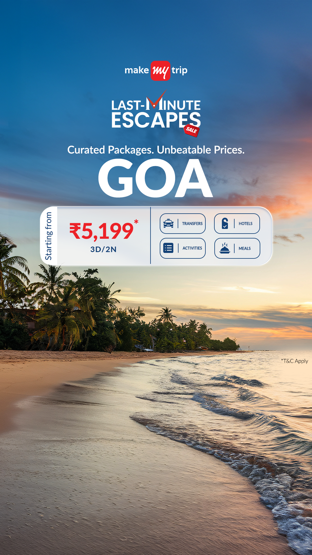 MakeMyTrip Facebook ad