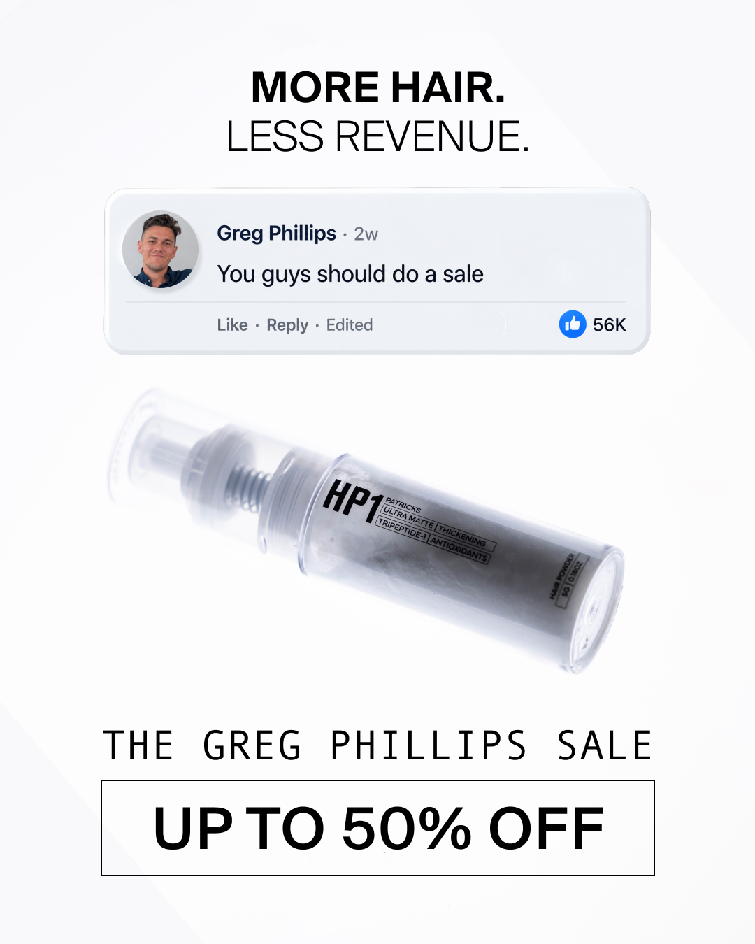 PATRICKS Facebook ad