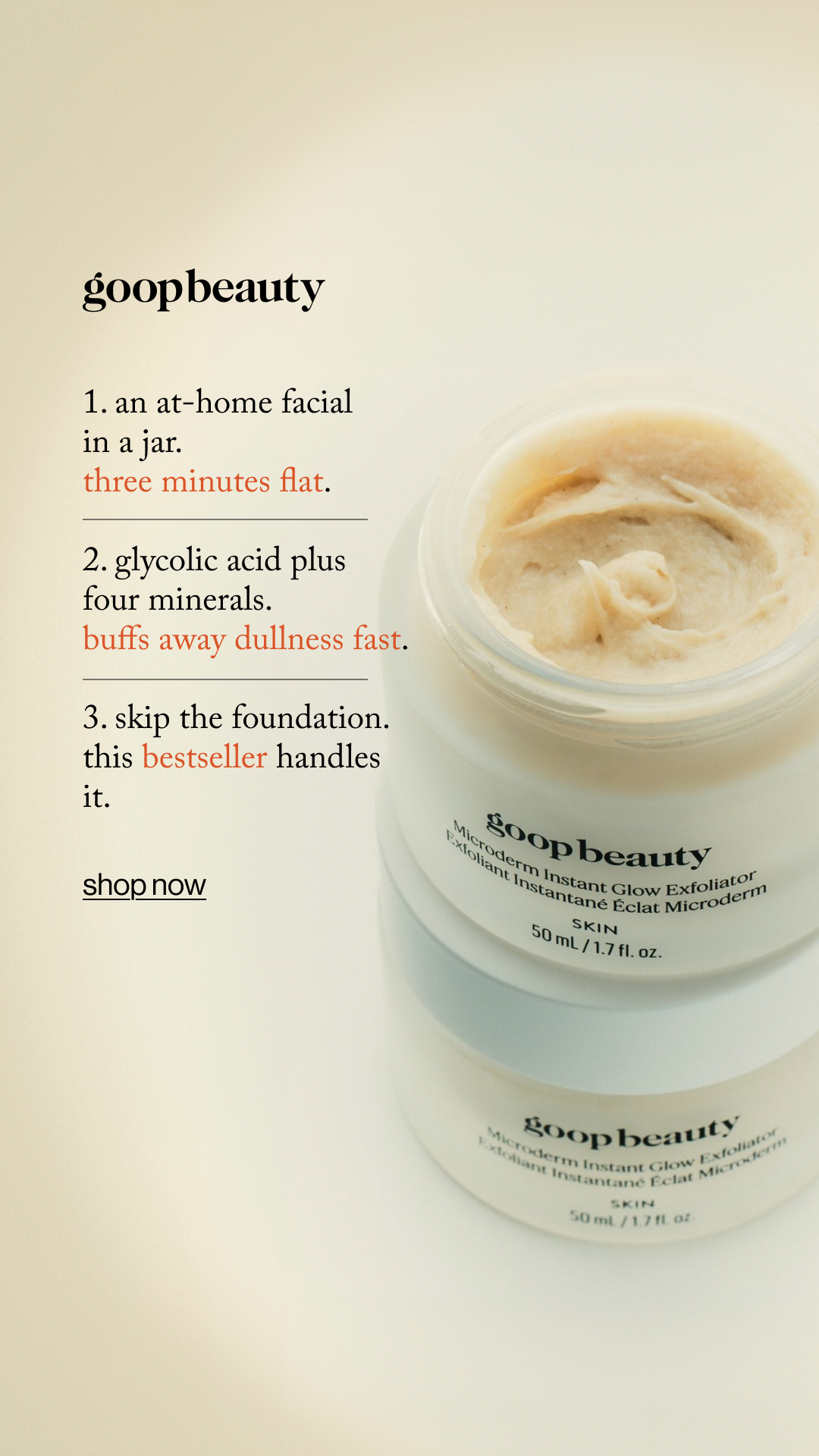 goop Facebook ad