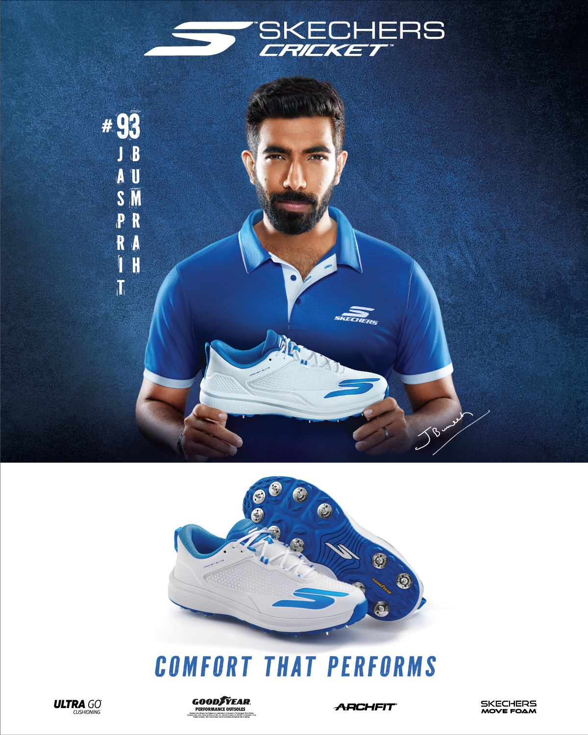 Skechers Cricket Facebook ad from Mar 13, 2026