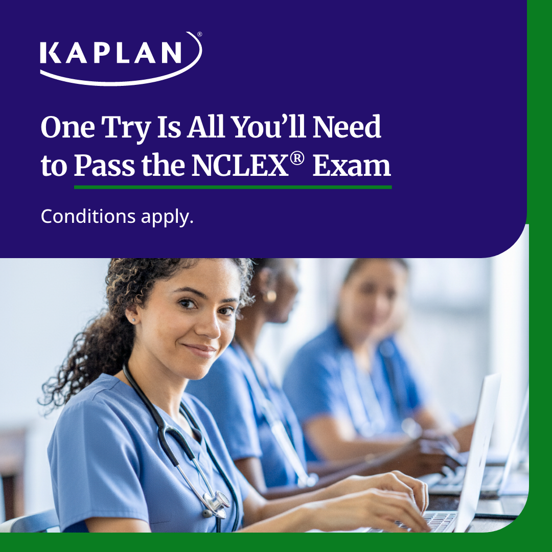 Kaplan NCLEX Prep Facebook ad: Lock in Guaranteed NCLEX Success