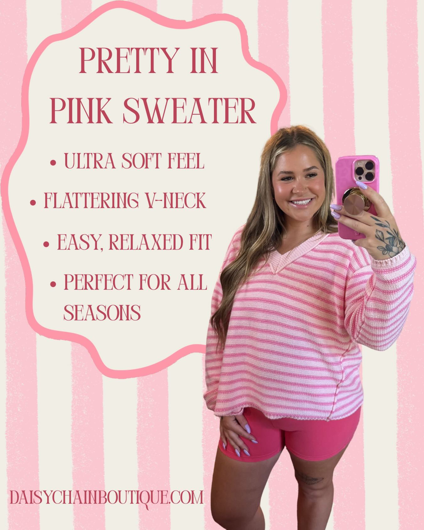 daisychainboutiqueco Facebook ad: Pretty in Pink