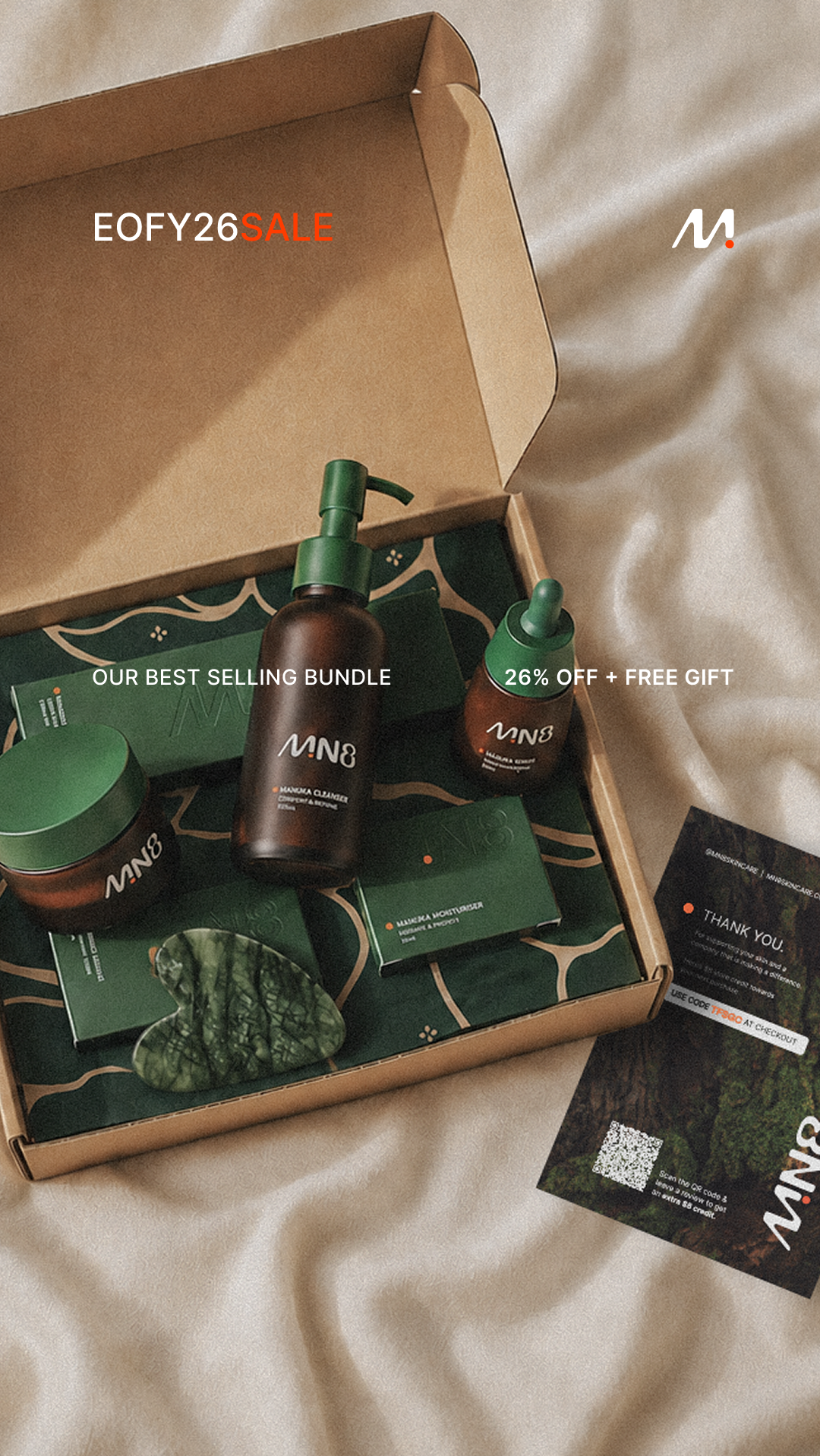 MN8 Skincare Facebook ad