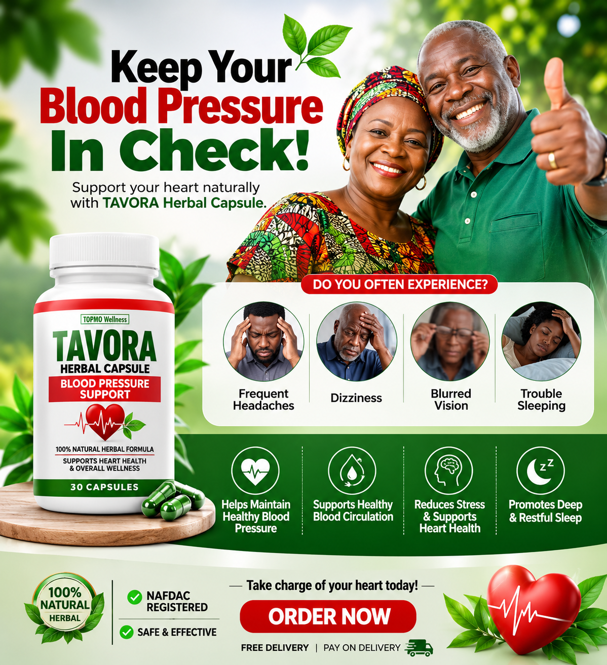 Herbal Solution Facebook ad: HELP KEEP YOUR BLOOD PRESSURE IN CHECK.