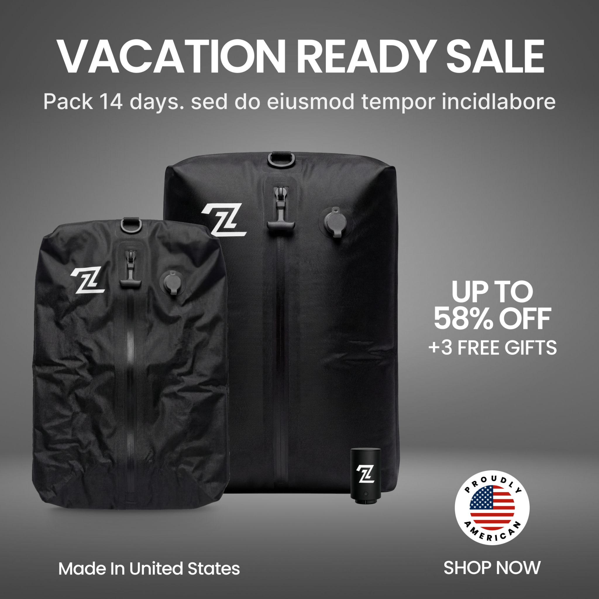 2packbag Facebook ad