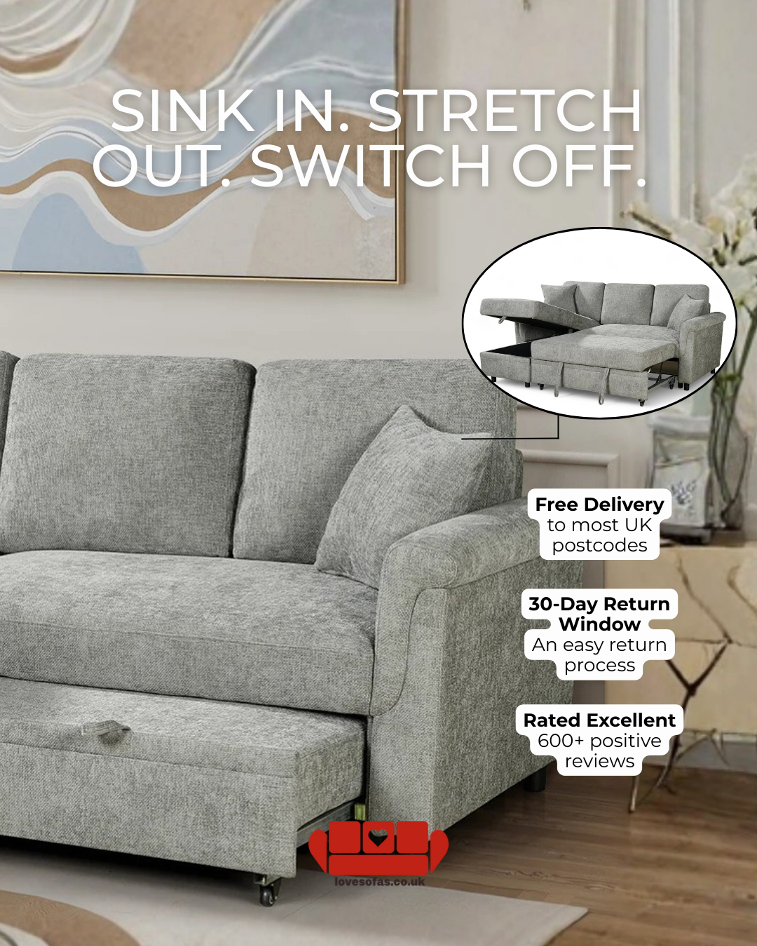 Lovesofas Facebook ad: Lovesofas: Where Comfort Meets Style