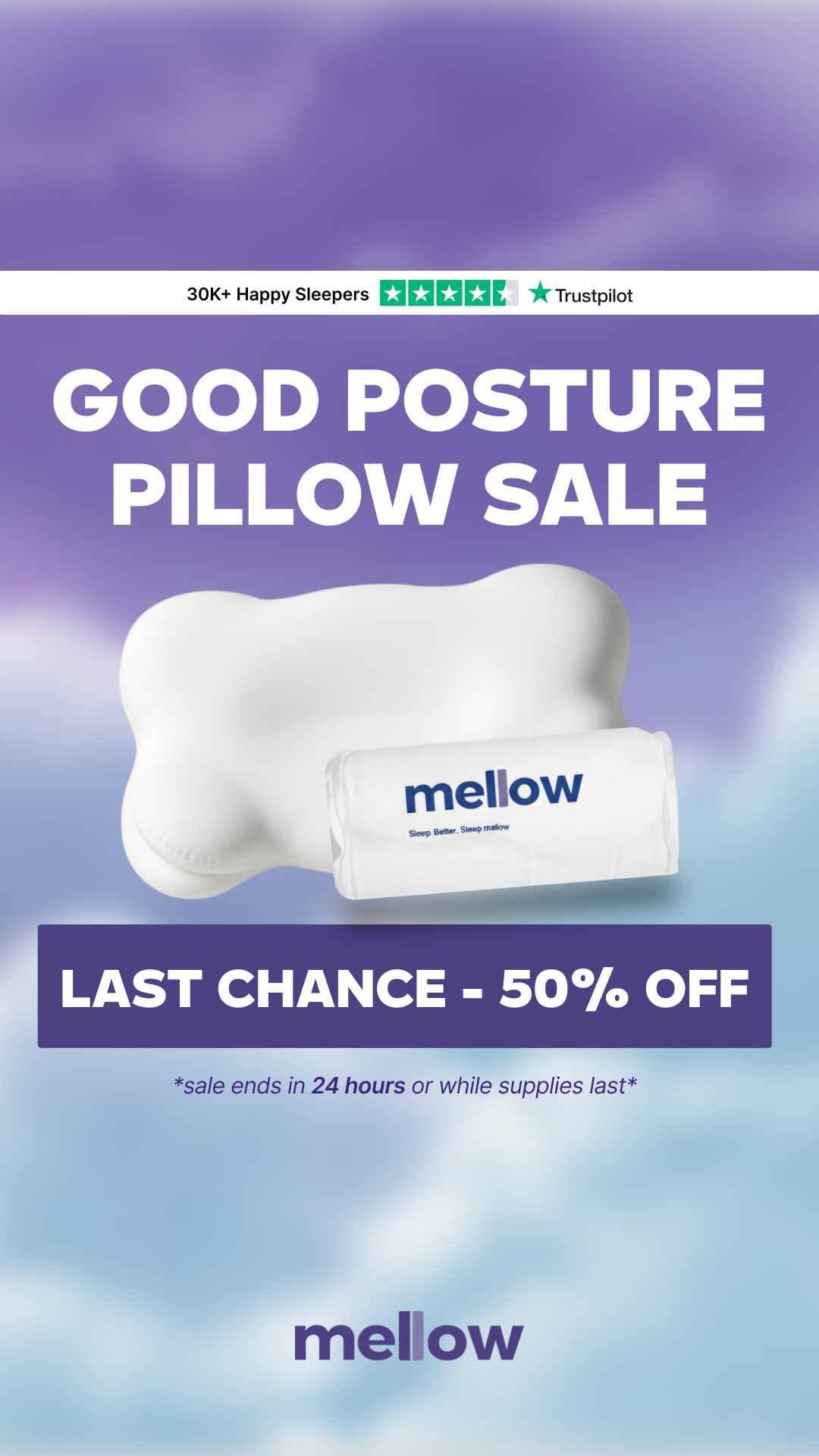 Mellow Cloud Align Pillow Facebook ad