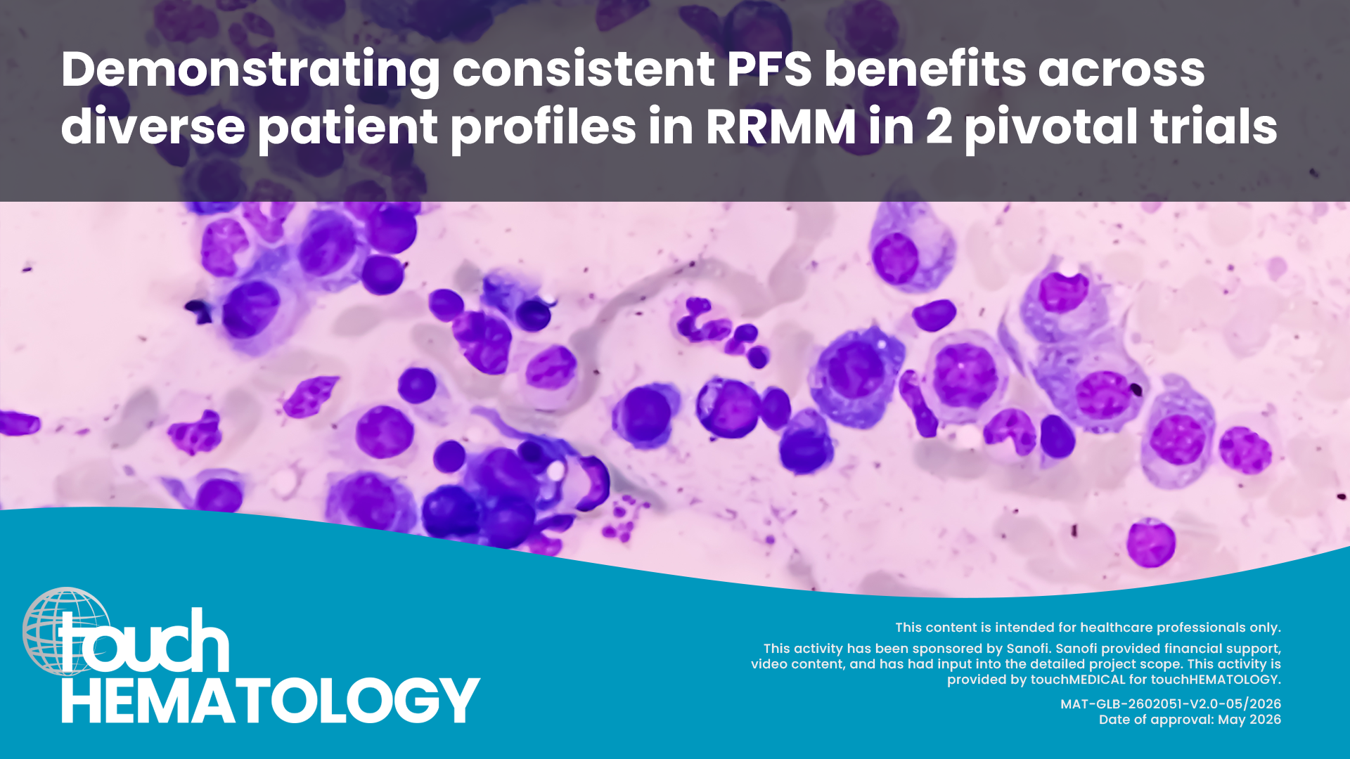 Touch Hematology Facebook ad: touchFEATURE