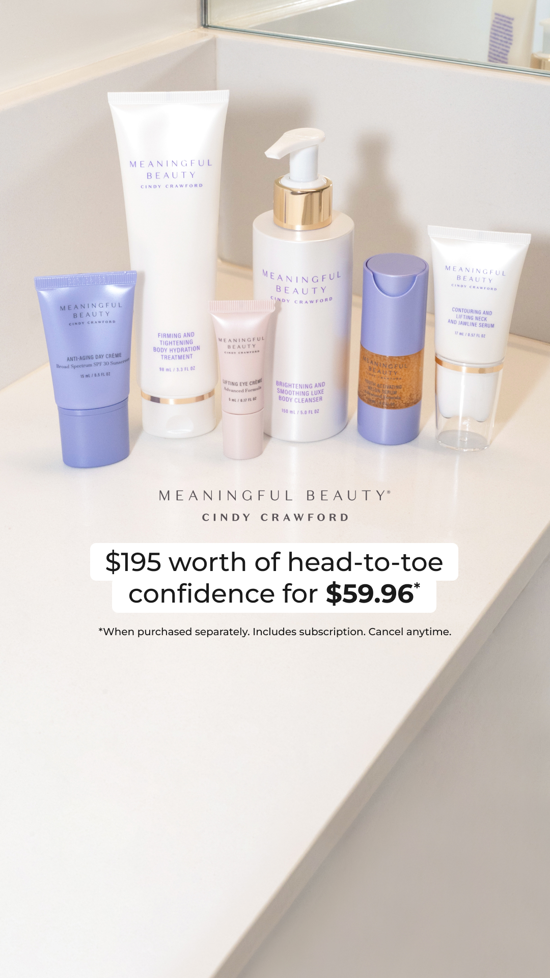 Meaningful Beauty Facebook ad