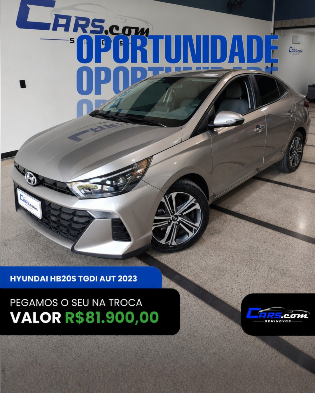 Cars.comseminovos Facebook ad: HYUNDAI HB20 SEDAN SÉRIE ESPECIAL 1.0 TGDI AUT…