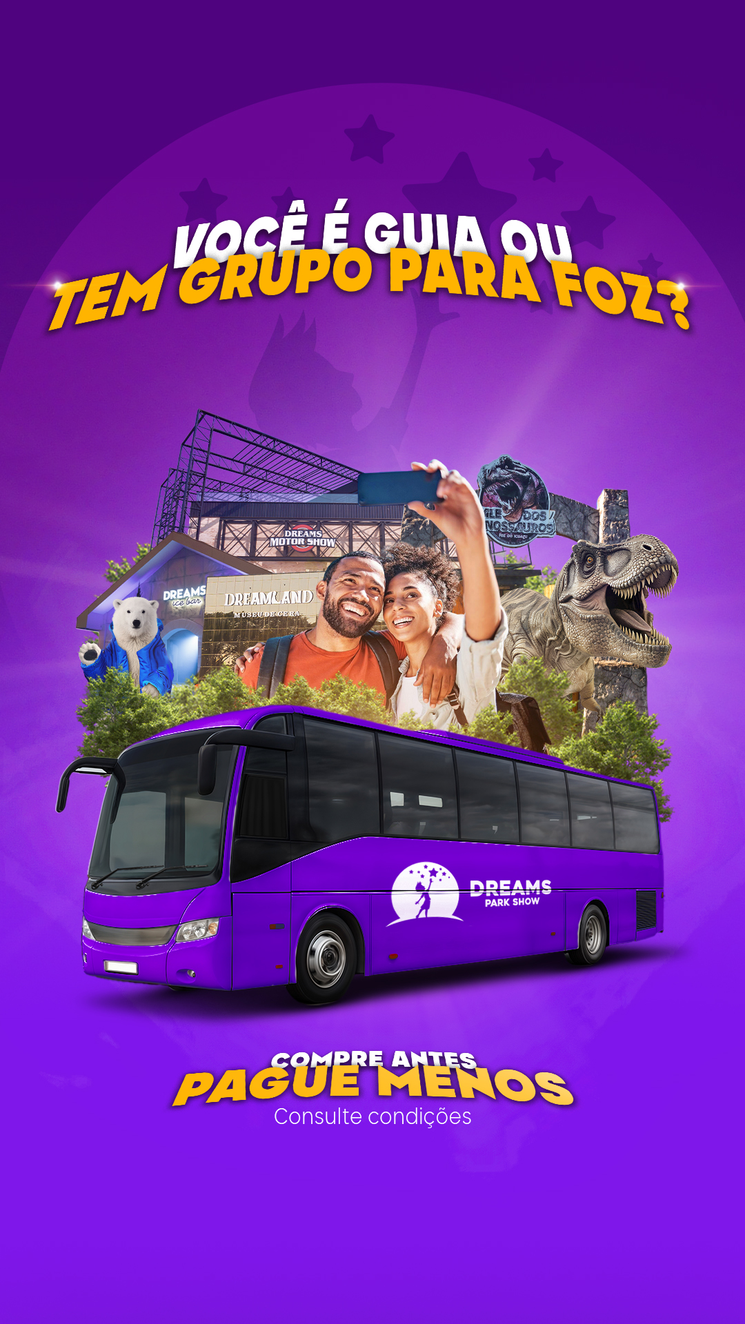 Dreams Park Show Foz do Iguaçu Facebook ad from Mar 25, 2026