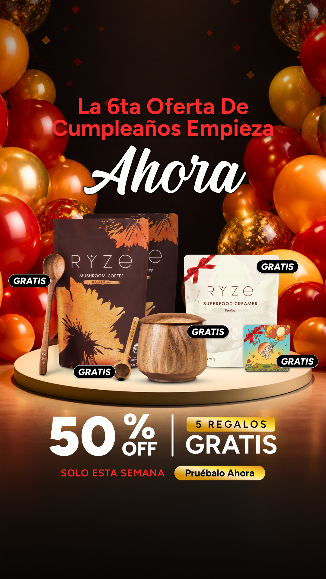 RYZE Superfoods Facebook ad