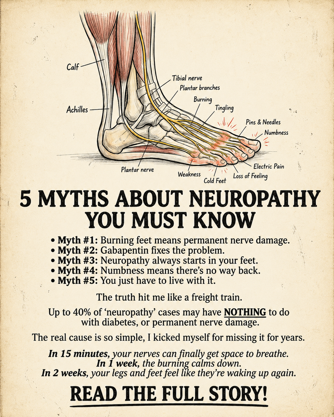 Nerve Pain Support Circle Facebook ad