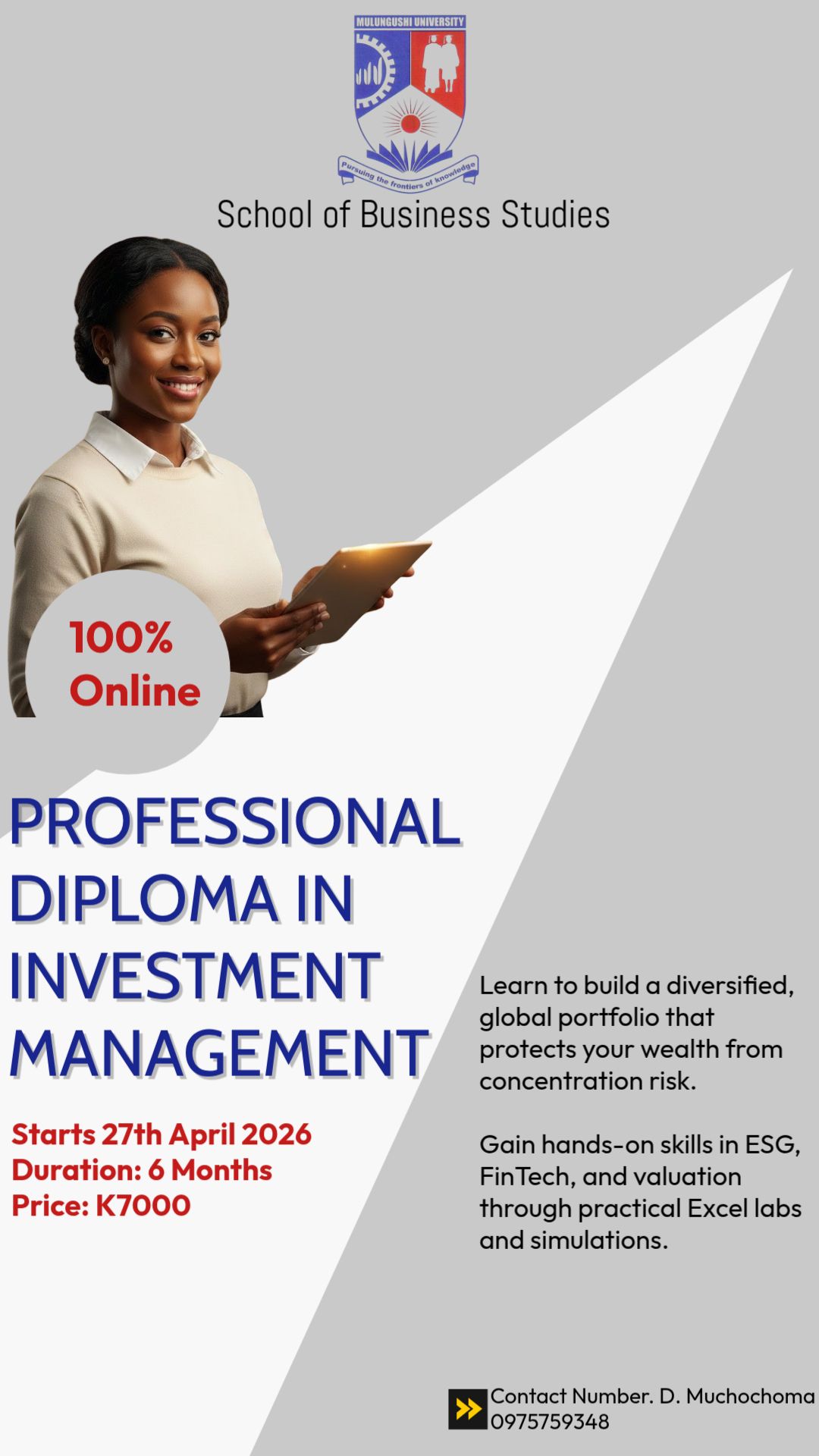 Mulungushi University- School of Business Studies-SBS Facebook ad