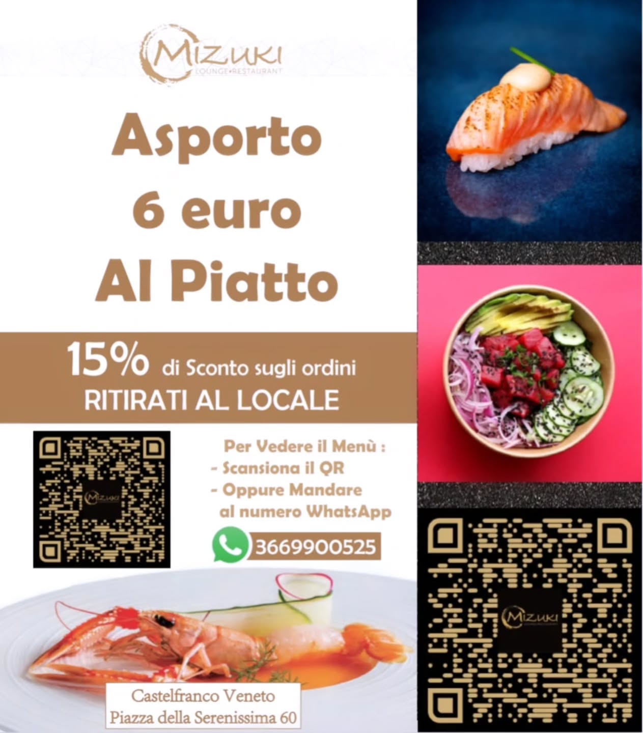 Mizuki Castelfranco Veneto Facebook ad: Provateci anche il menù Asporto Mizuki Castelfranco Veneto!