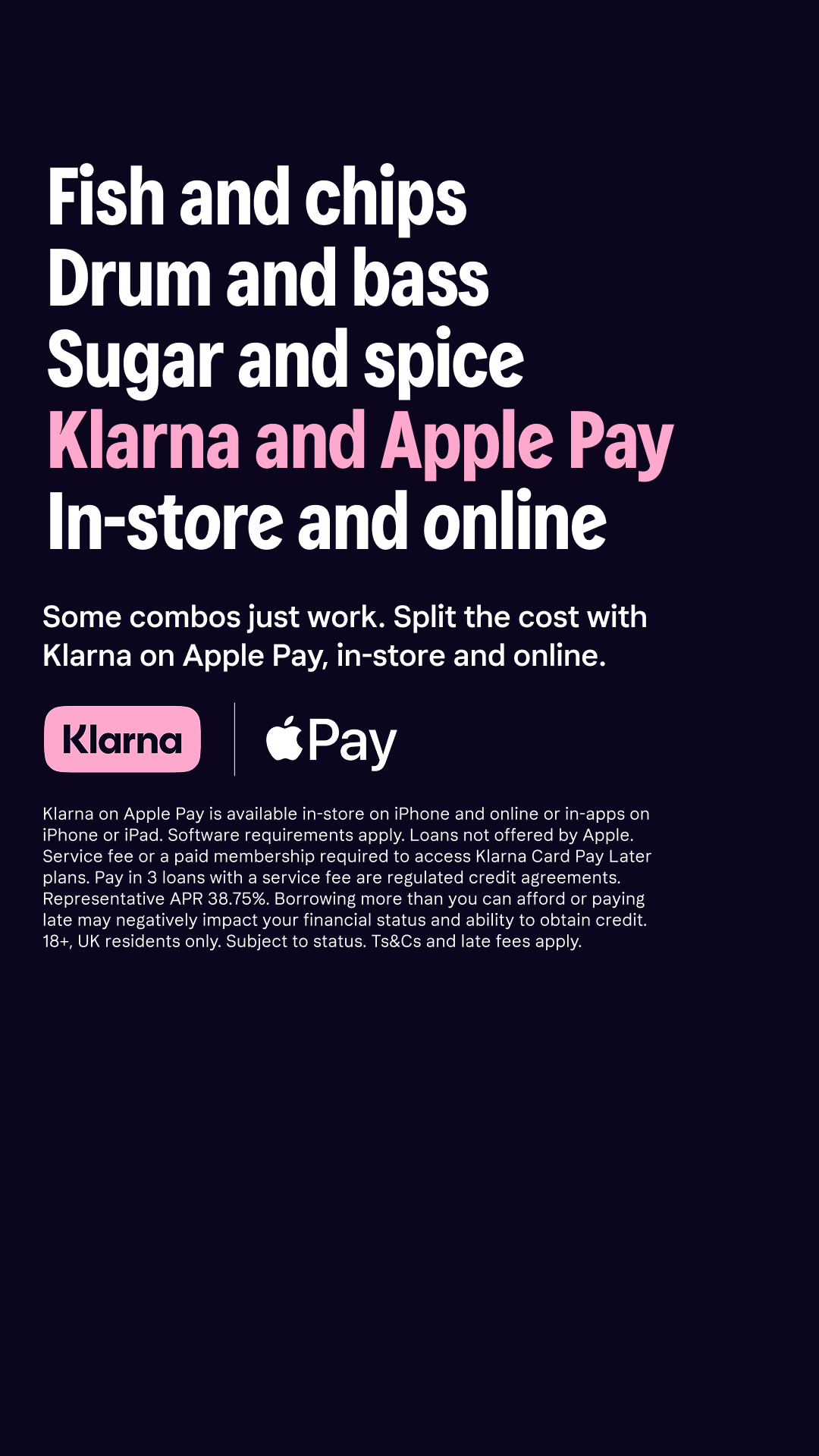 Klarna Facebook ad